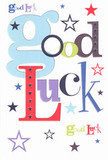 There is an immediate, uplifting energy in this bold good luck card-the words 'Good Luck' dance joyfully in a mosaic of carefully chosen fonts and radiant colours. Oversized pastel-blue letters entwine with robust reds, evergreen accents, and rich, velvety purples, each with its own painterly flair-as if the card itself was designed for a friend in Crouch End on the verge of something new. Across the flawless white background, navy, lilac, and lemon-lime stars skip and swirl, echoing the endless dreams and spirited possibilities that bloom around the local Clock Tower. The quality of the smooth, sturdy cardstock brings tactile satisfaction, conjuring the sense of purpose behind every well-wishing gesture. This is the card you'd press into someone's hand before a first day at a Stroud Green studio, or tuck into a bouquet on the steps of Hornsey Library-imbued with the warmth and optimism that marks Crouch End's close-knit community. Radiating positivity, the card's whimsical composition provides both a visual delight and a heartfelt token of belief, perfectly suited for celebrating life's next big leap.
